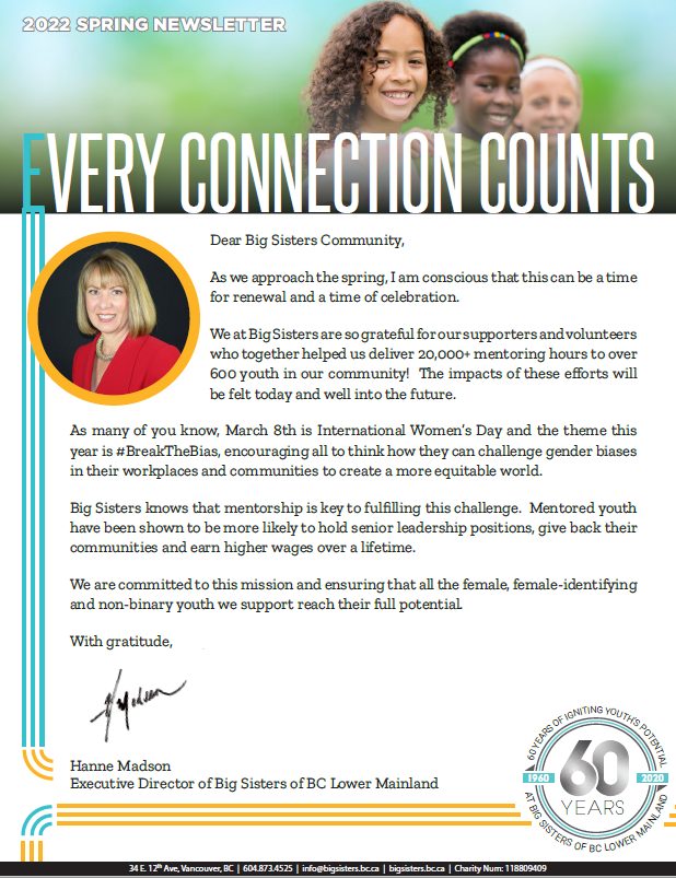 Every Connection Counts – Spring 2022 Newsletter